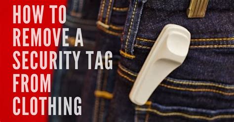 removing rfid tags from clothing|how to remove security tag.